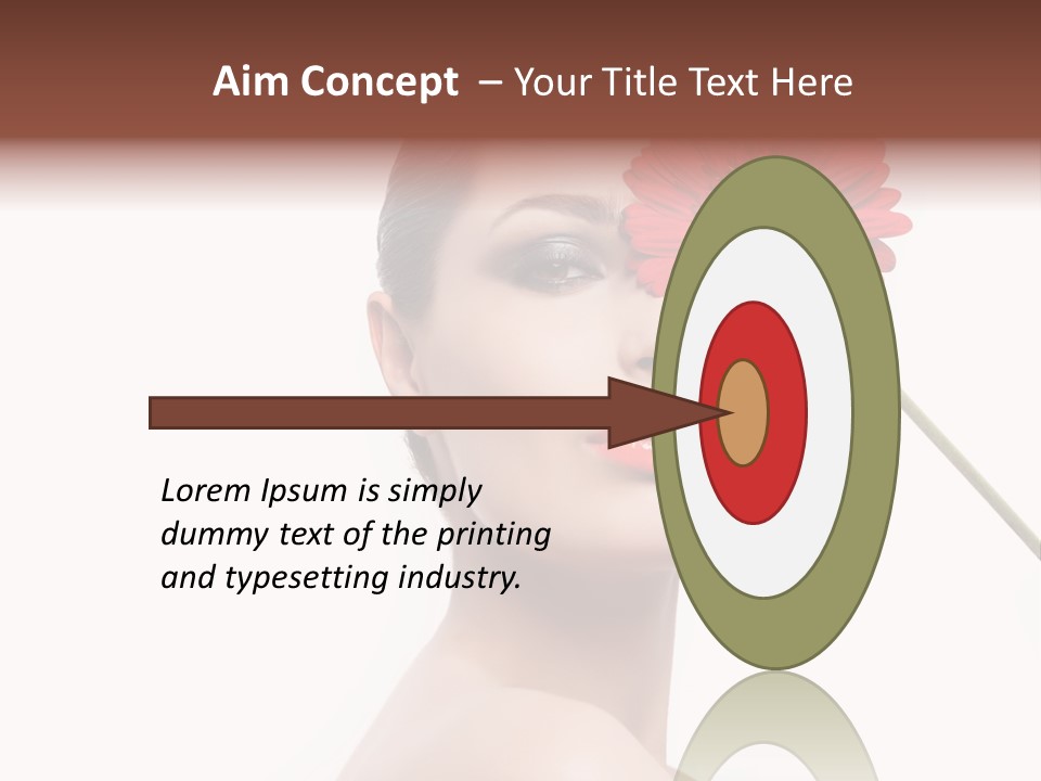 Girl Make Up Female PowerPoint Template