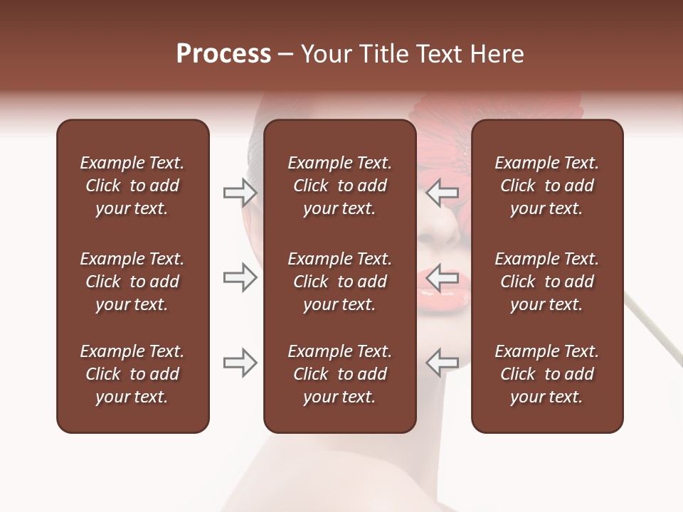 Girl Make Up Female PowerPoint Template