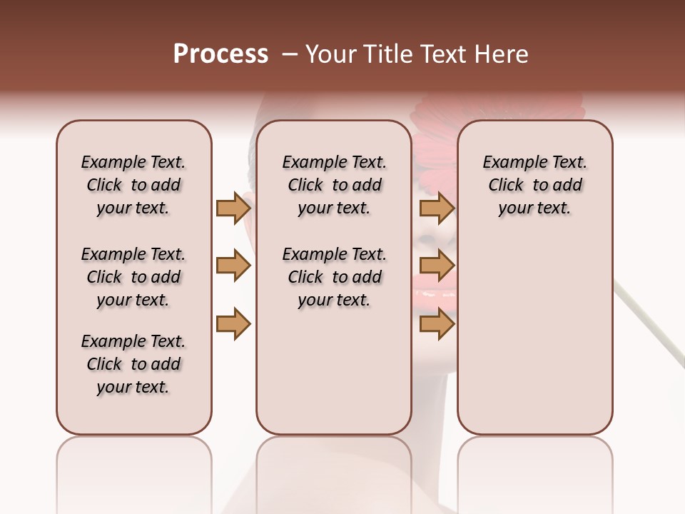 Girl Make Up Female PowerPoint Template