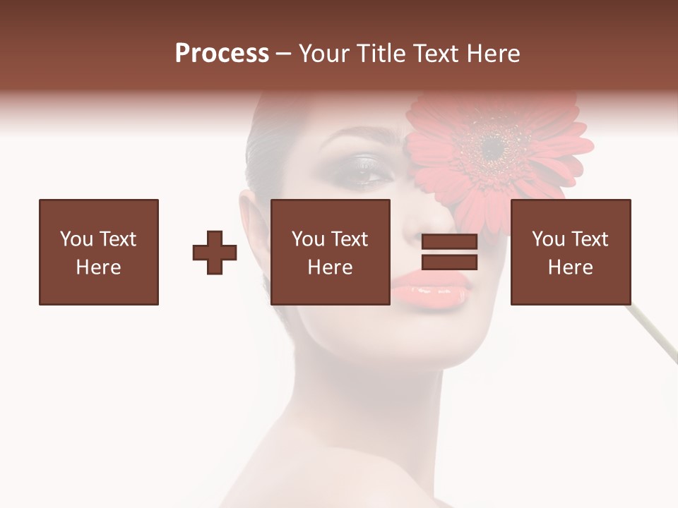 Girl Make Up Female PowerPoint Template