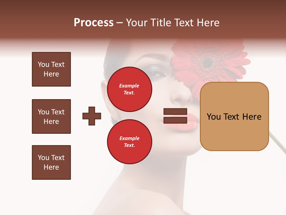 Girl Make Up Female PowerPoint Template