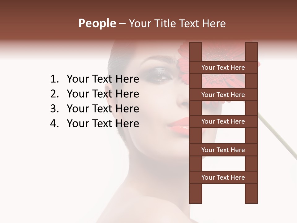 Girl Make Up Female PowerPoint Template