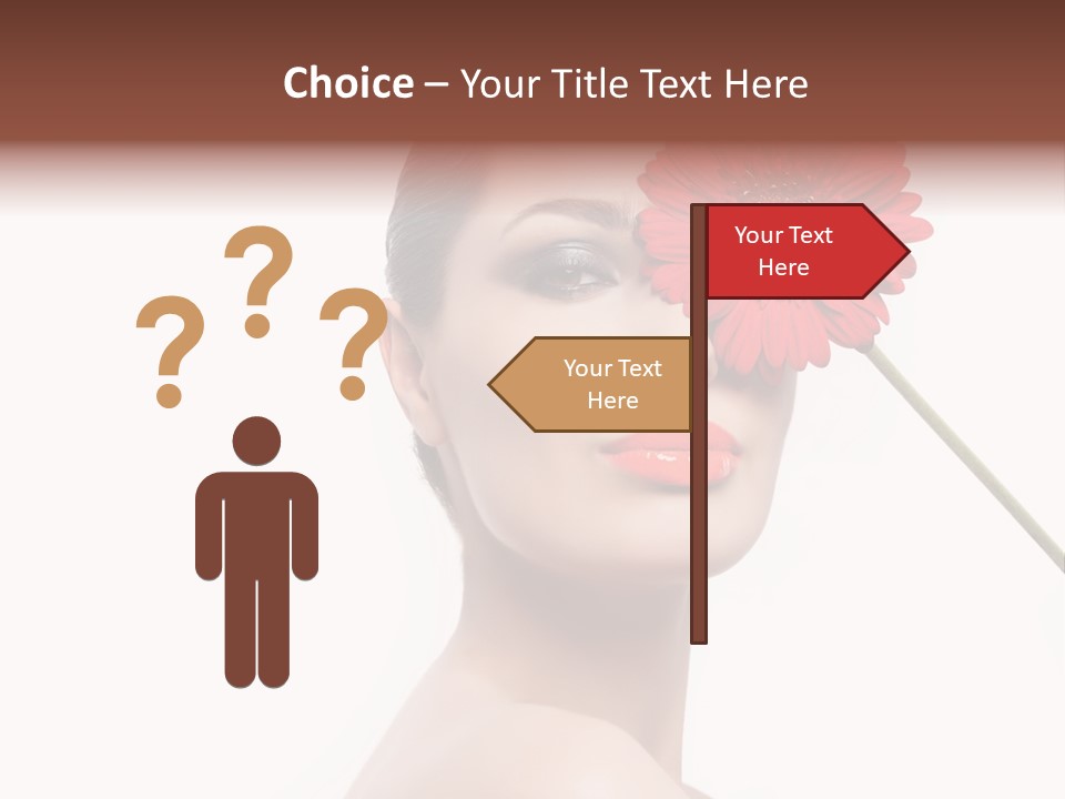Girl Make Up Female PowerPoint Template