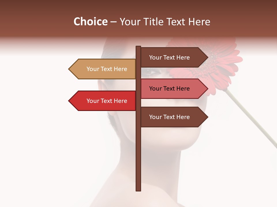 Girl Make Up Female PowerPoint Template