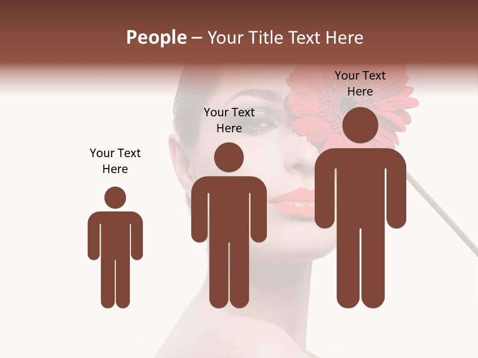 Girl Make Up Female PowerPoint Template