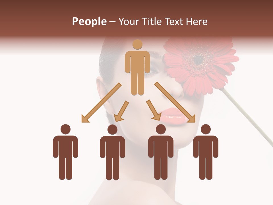 Girl Make Up Female PowerPoint Template