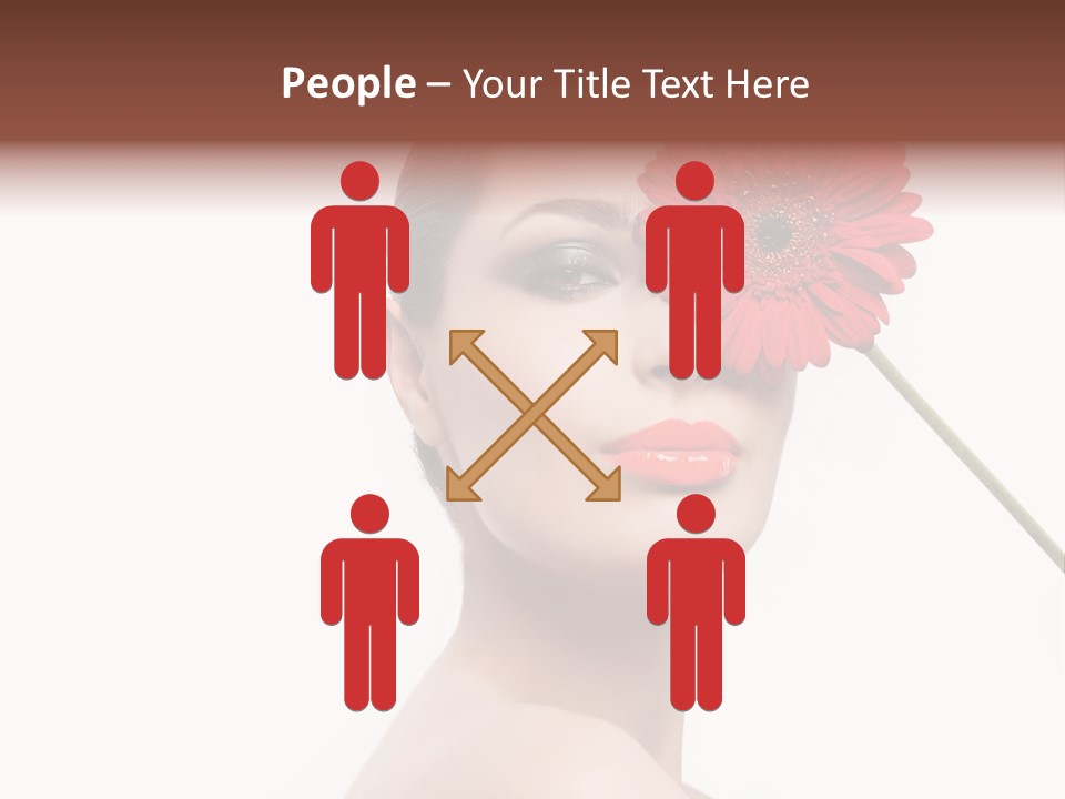 Girl Make Up Female PowerPoint Template