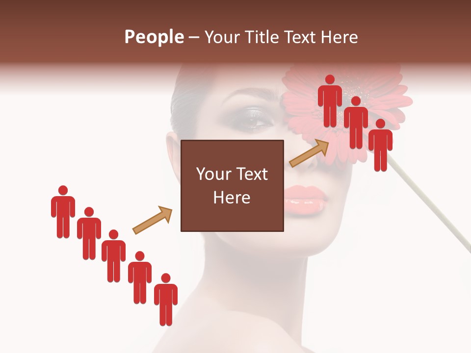 Girl Make Up Female PowerPoint Template