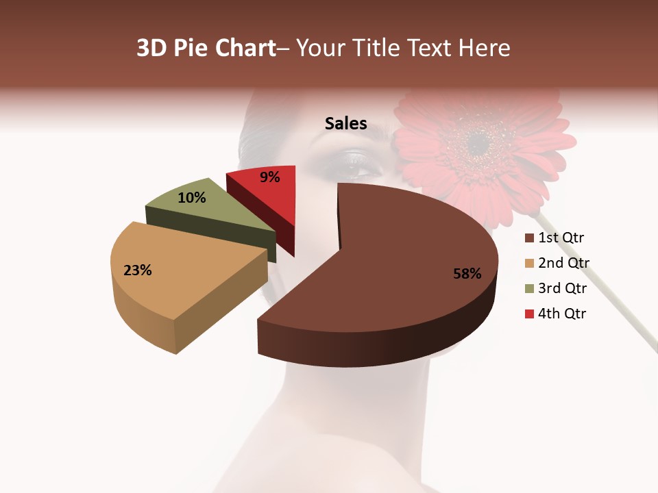 Girl Make Up Female PowerPoint Template