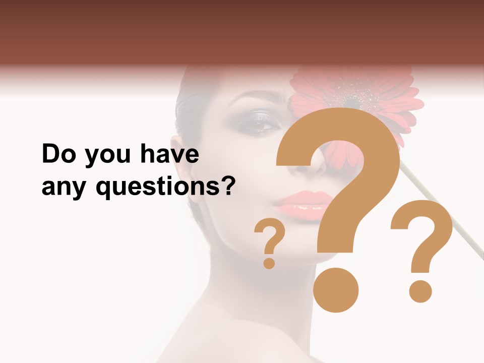 Girl Make Up Female PowerPoint Template