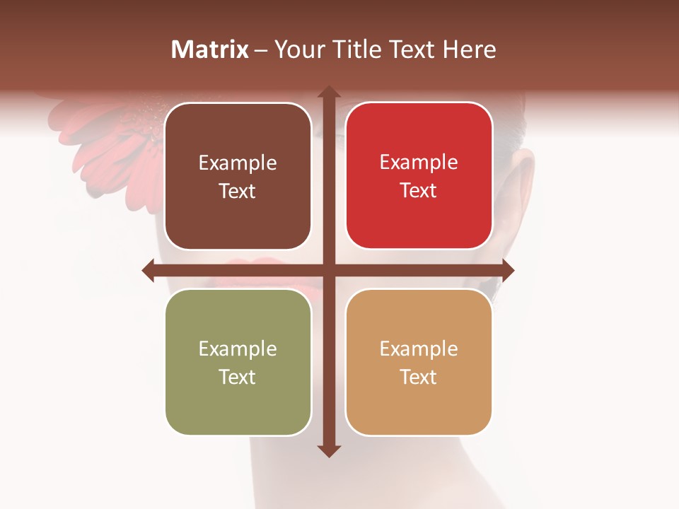 Lady Charm White PowerPoint Template