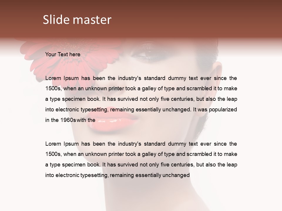 Lady Charm White PowerPoint Template