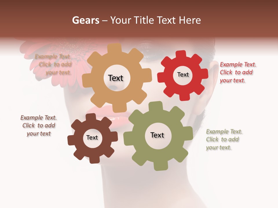 Lady Charm White PowerPoint Template