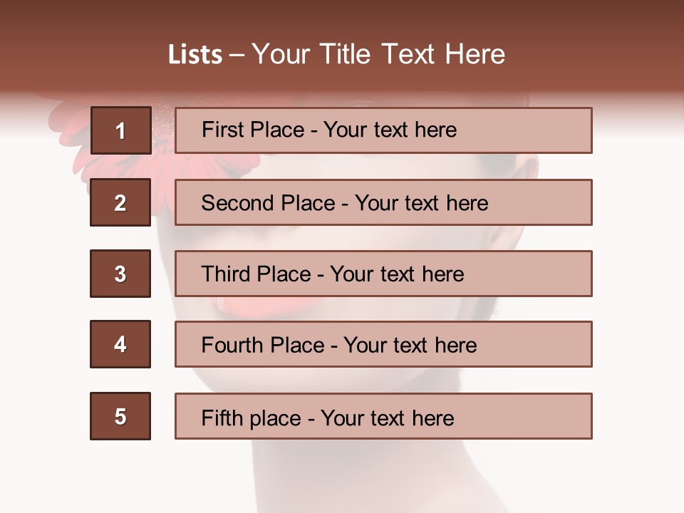 Lady Charm White PowerPoint Template