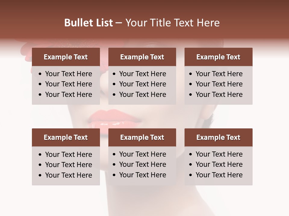 Lady Charm White PowerPoint Template