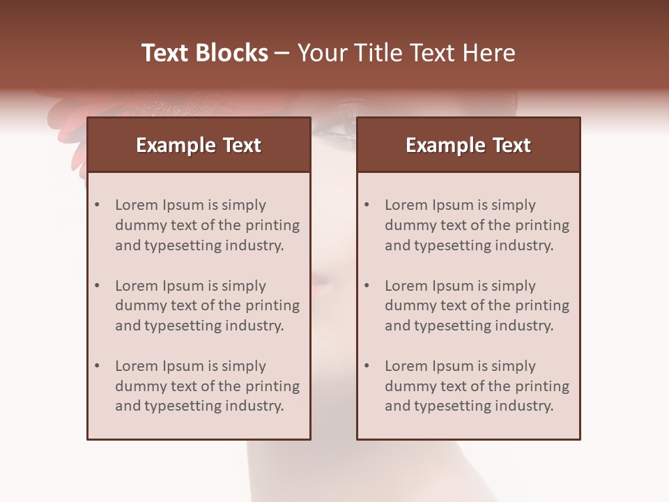 Lady Charm White PowerPoint Template