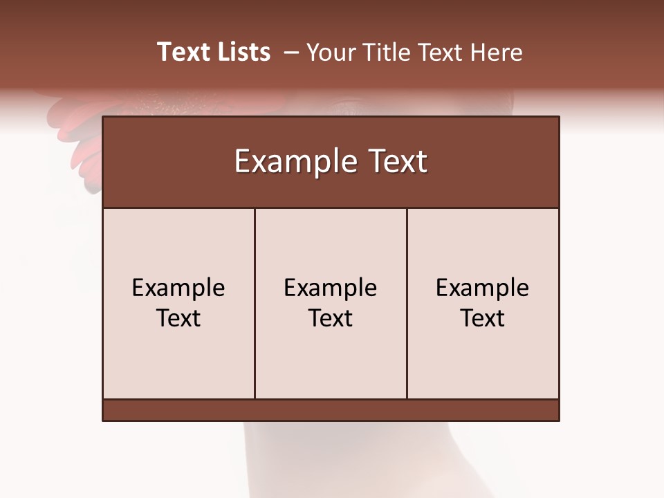 Lady Charm White PowerPoint Template