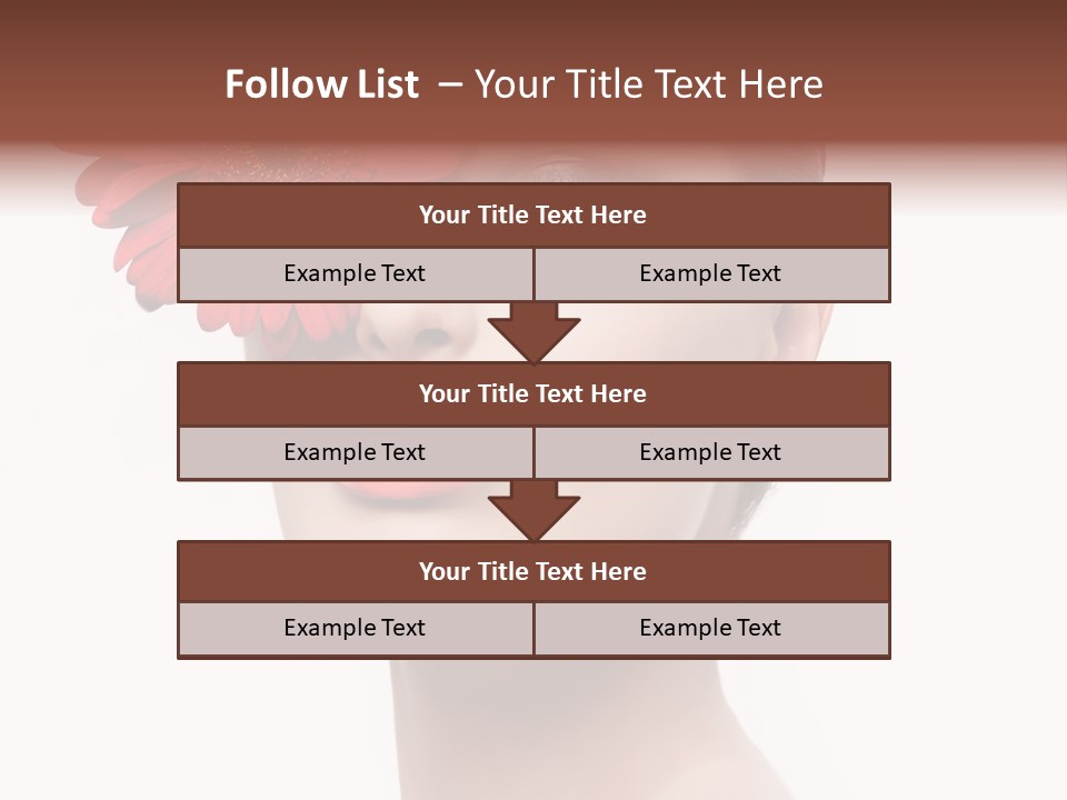 Lady Charm White PowerPoint Template