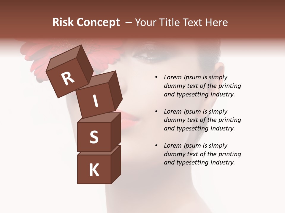 Lady Charm White PowerPoint Template