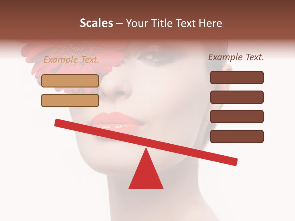 Lady Charm White PowerPoint Template