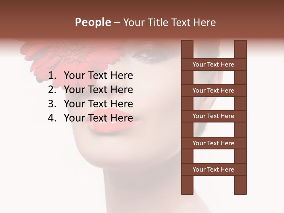 Lady Charm White PowerPoint Template