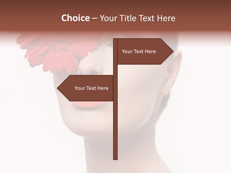 Lady Charm White PowerPoint Template