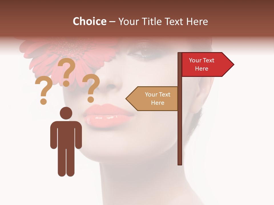 Lady Charm White PowerPoint Template