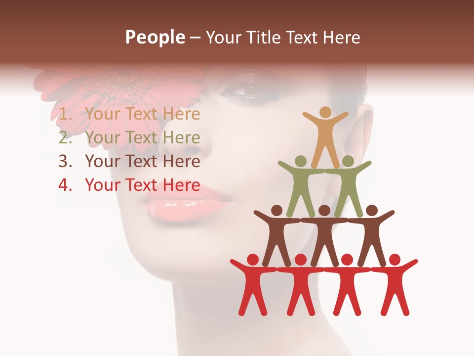 Lady Charm White PowerPoint Template