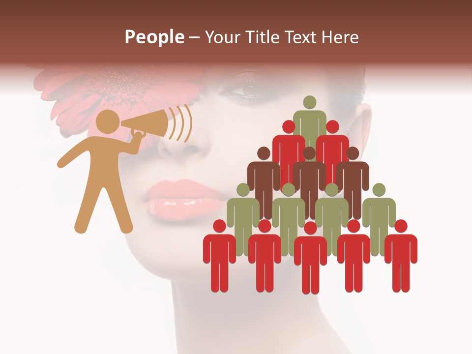 Lady Charm White PowerPoint Template