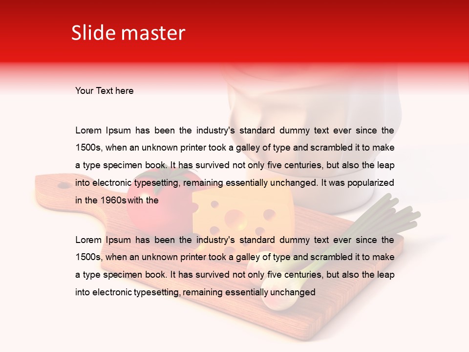 Red Diet Chief PowerPoint Template