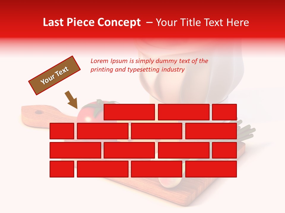 Red Diet Chief PowerPoint Template