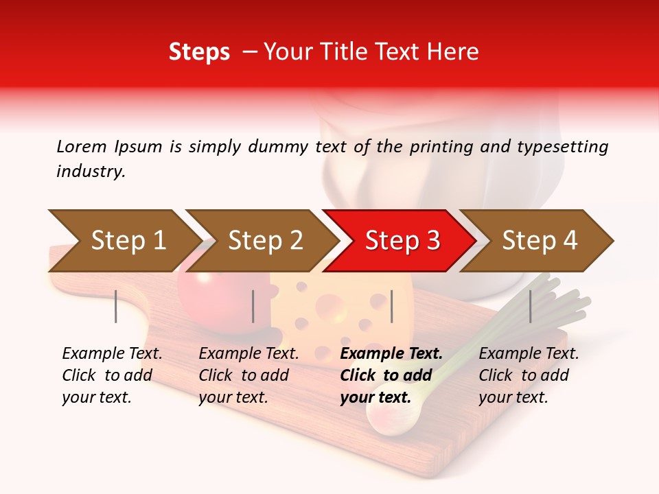 Red Diet Chief PowerPoint Template