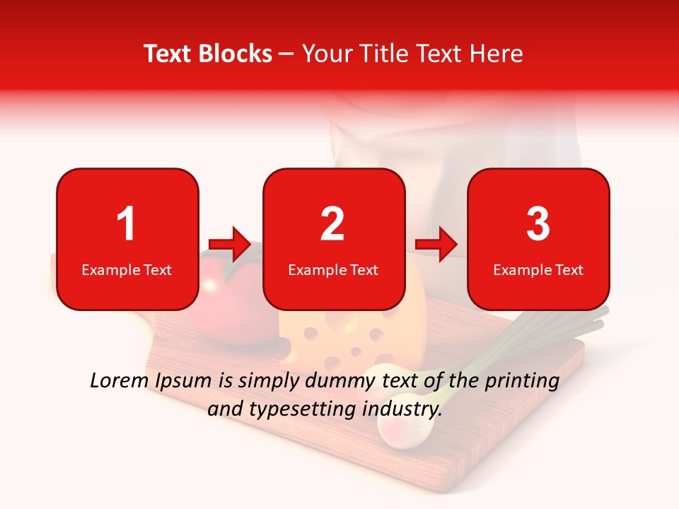 Red Diet Chief PowerPoint Template