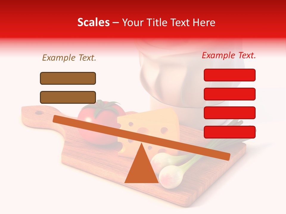 Red Diet Chief PowerPoint Template