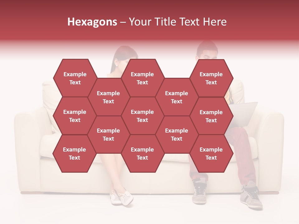 Indoor Sofa Eyes PowerPoint Template