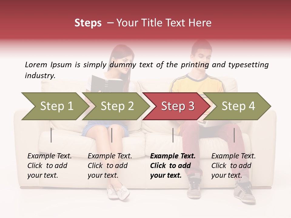 Indoor Sofa Eyes PowerPoint Template