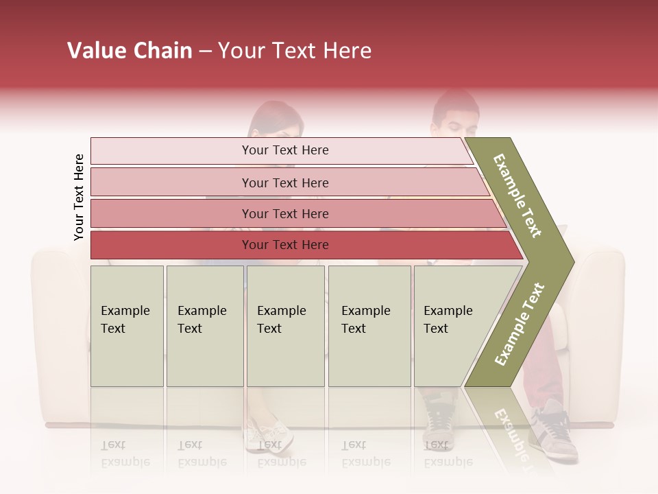 Indoor Sofa Eyes PowerPoint Template