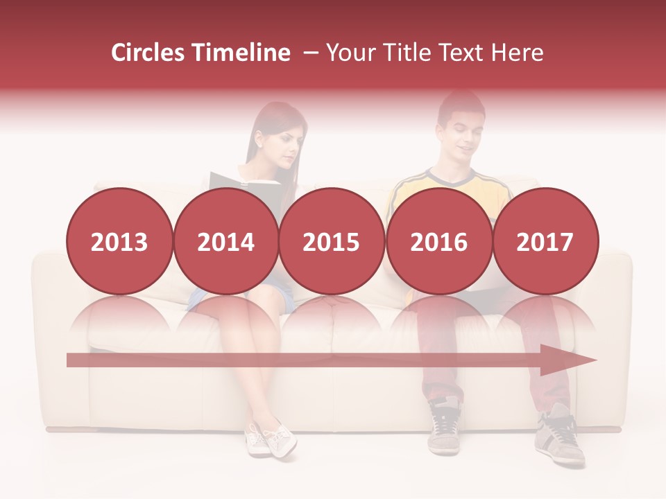 Indoor Sofa Eyes PowerPoint Template