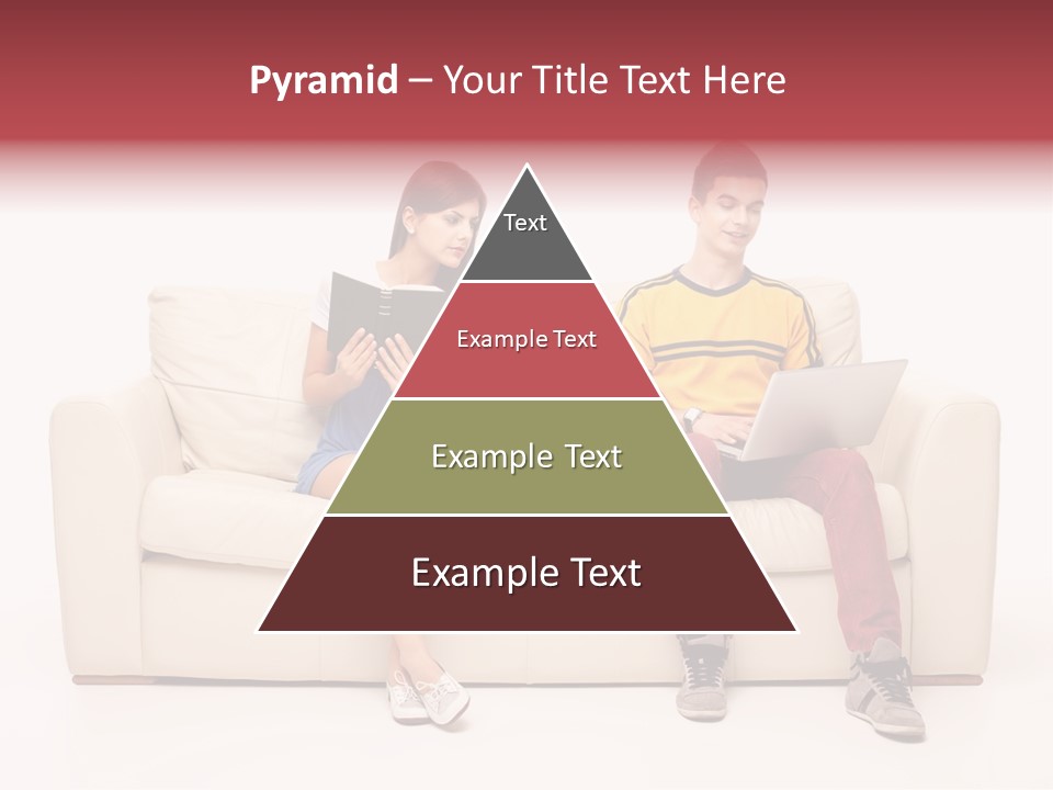 Indoor Sofa Eyes PowerPoint Template