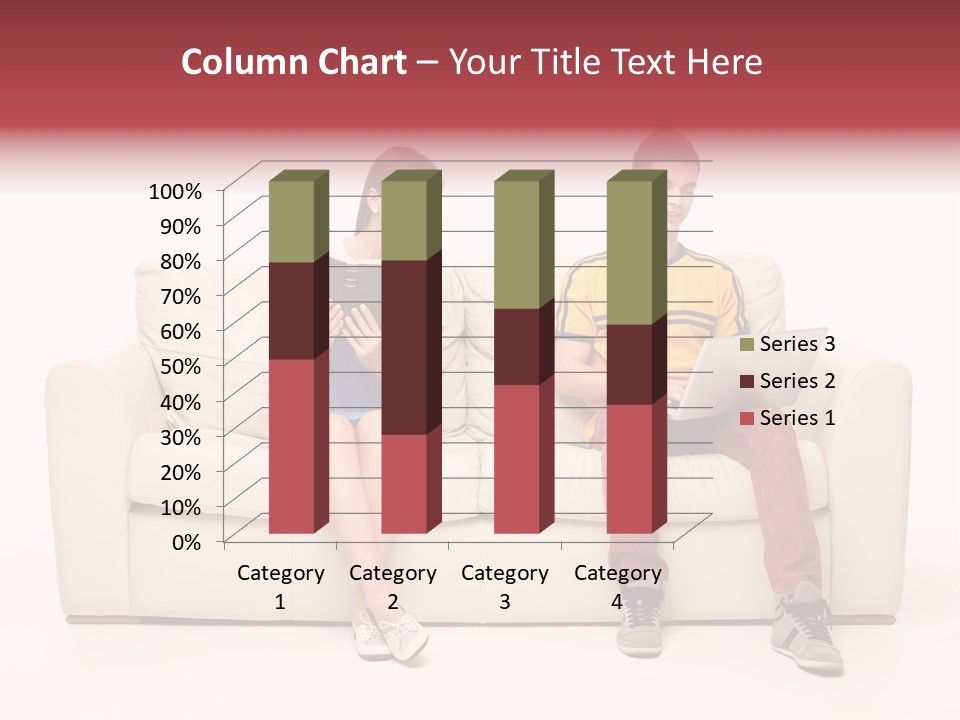 Indoor Sofa Eyes PowerPoint Template