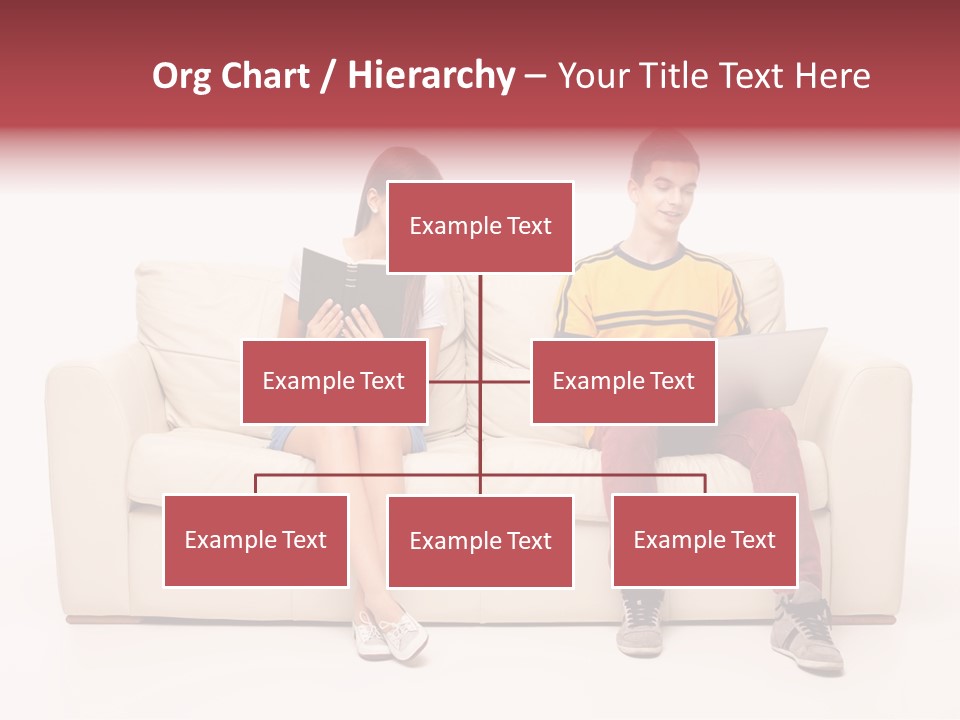 Indoor Sofa Eyes PowerPoint Template