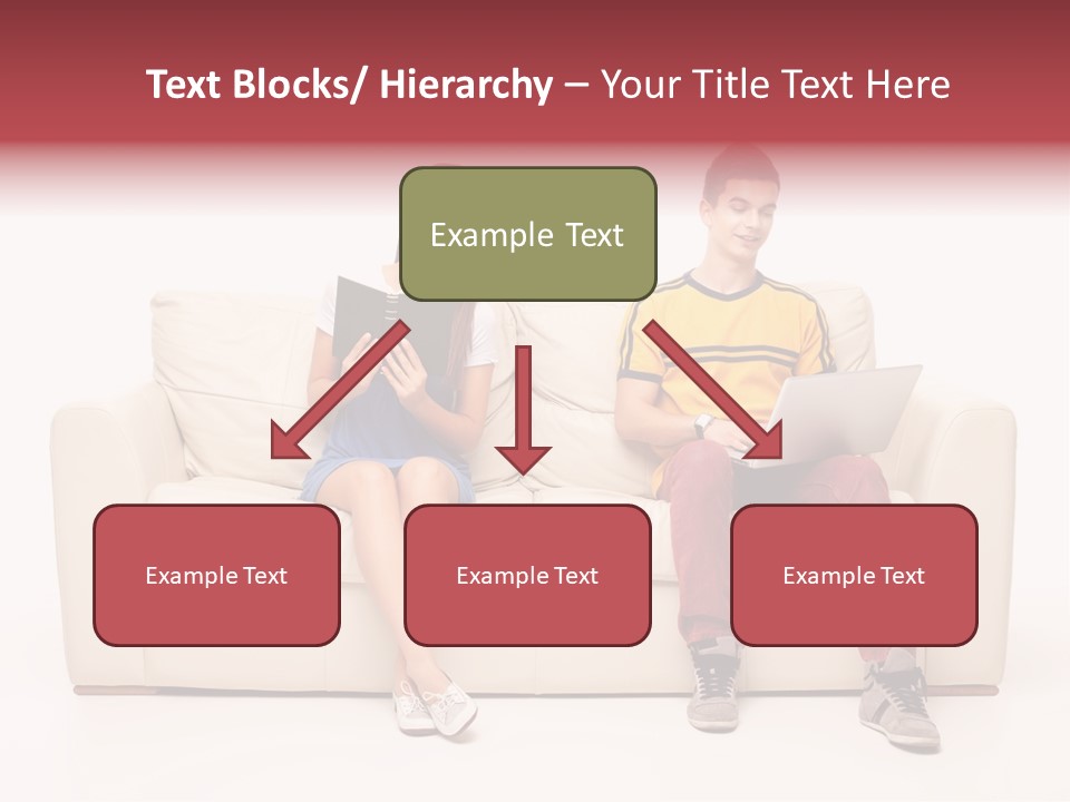 Indoor Sofa Eyes PowerPoint Template