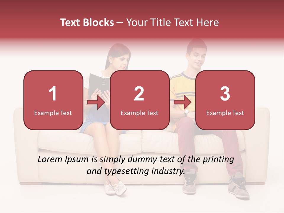 Indoor Sofa Eyes PowerPoint Template