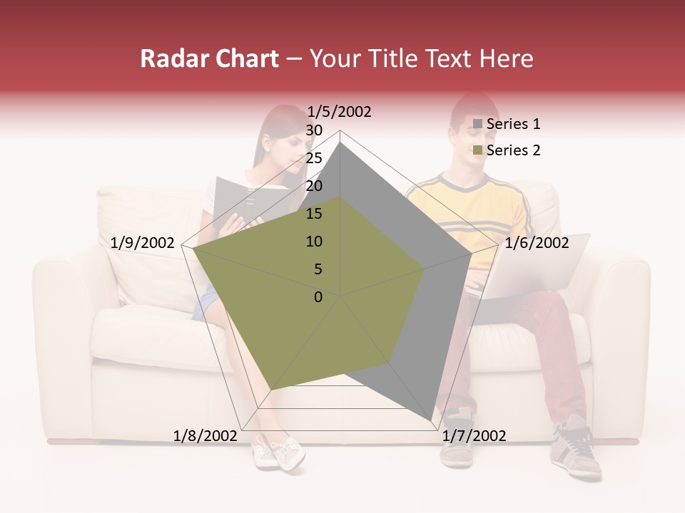 Indoor Sofa Eyes PowerPoint Template