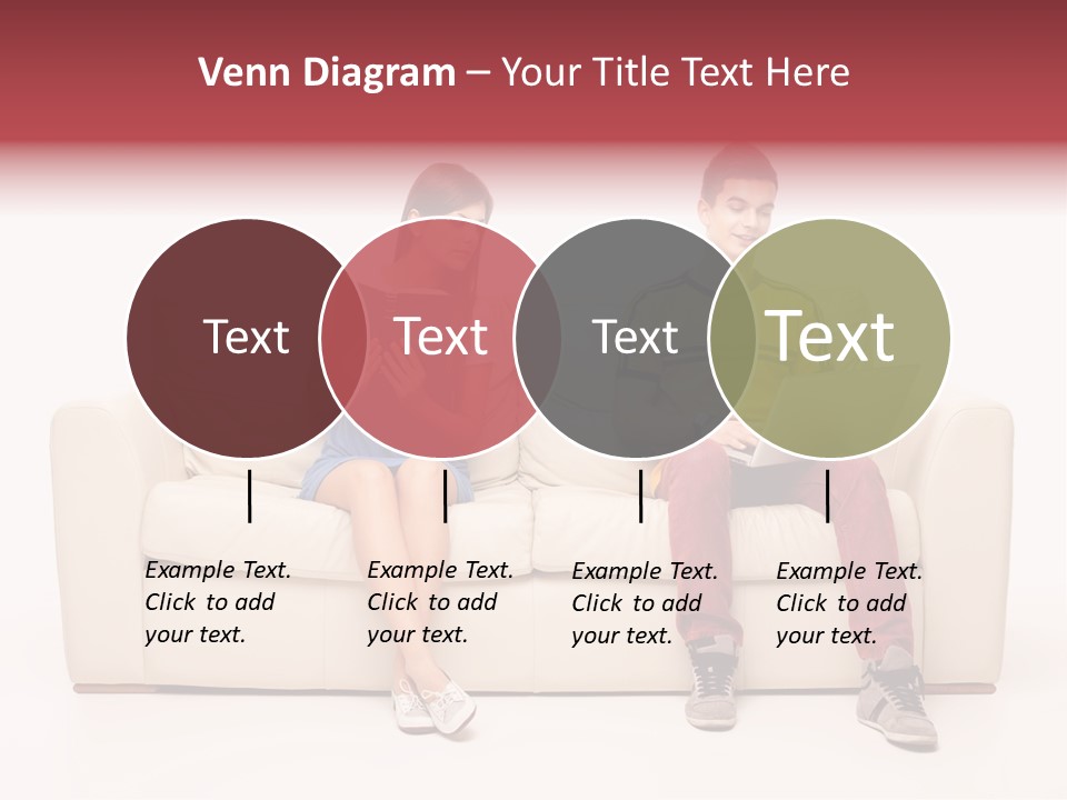 Indoor Sofa Eyes PowerPoint Template