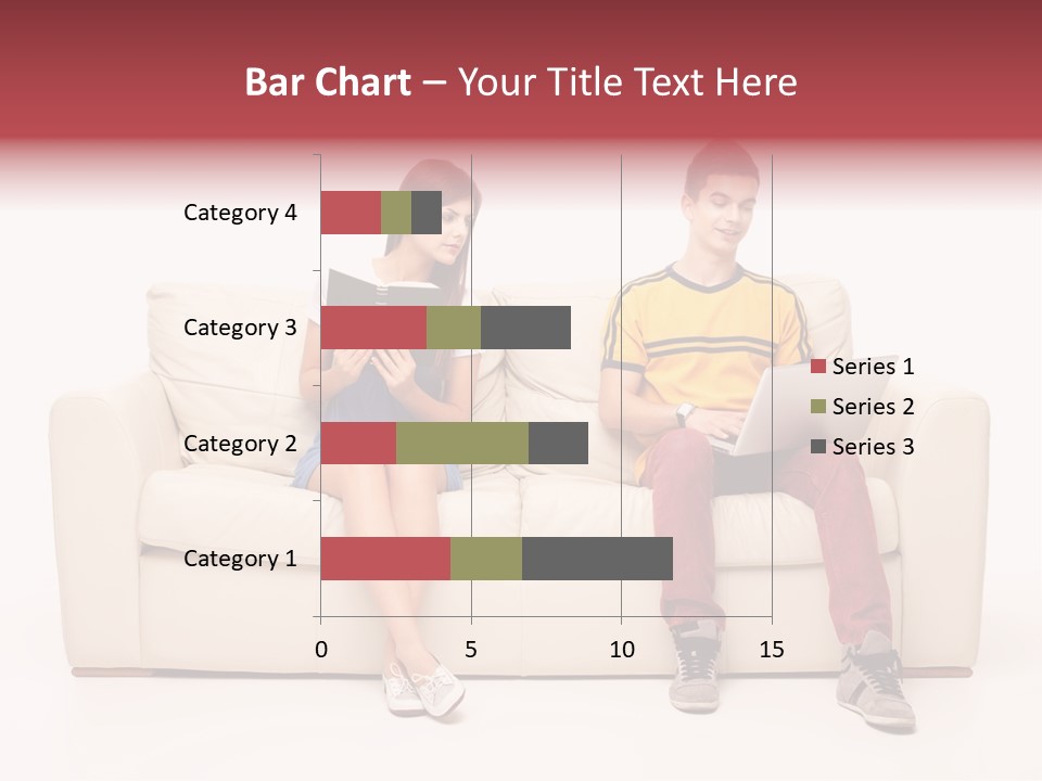 Indoor Sofa Eyes PowerPoint Template