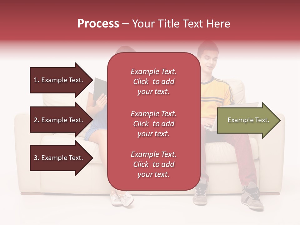 Indoor Sofa Eyes PowerPoint Template