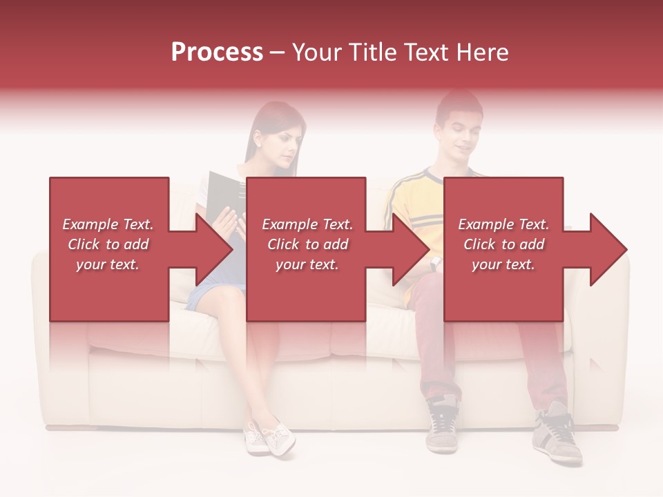 Indoor Sofa Eyes PowerPoint Template