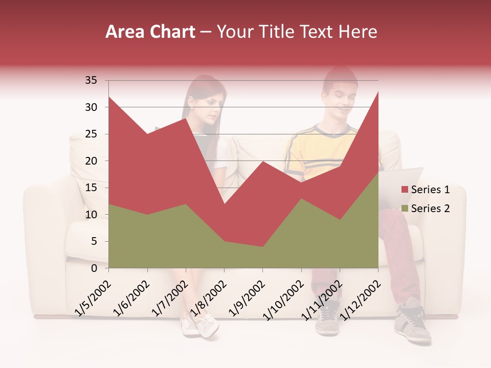Indoor Sofa Eyes PowerPoint Template