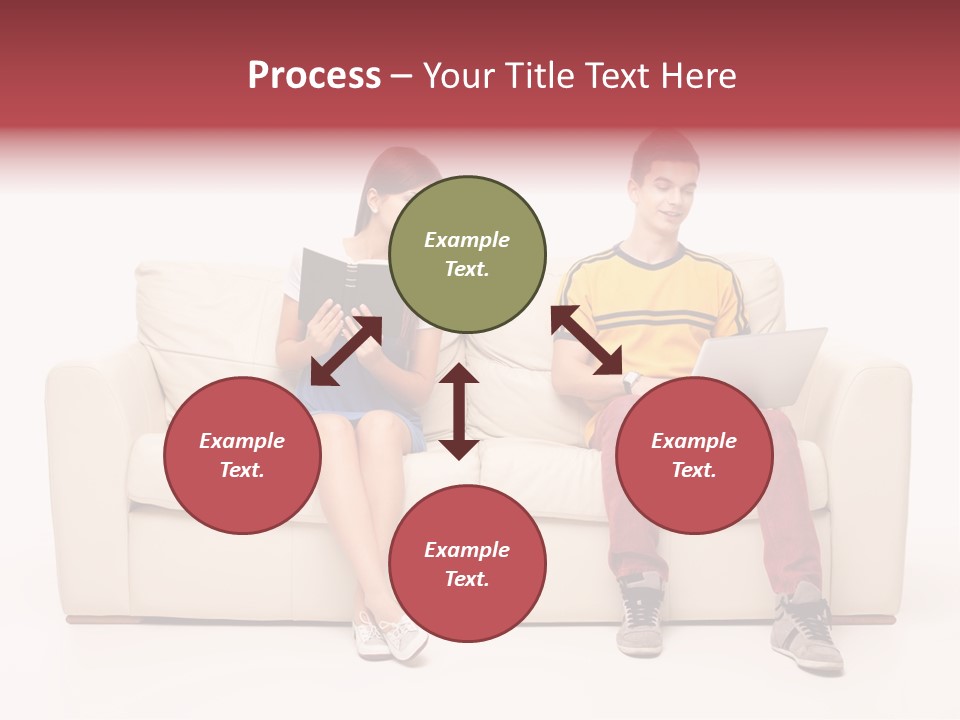 Indoor Sofa Eyes PowerPoint Template